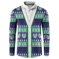 New Zealand Warriors Rugby Christmas Button Sweatshirt Seamless Cardigan Inspired