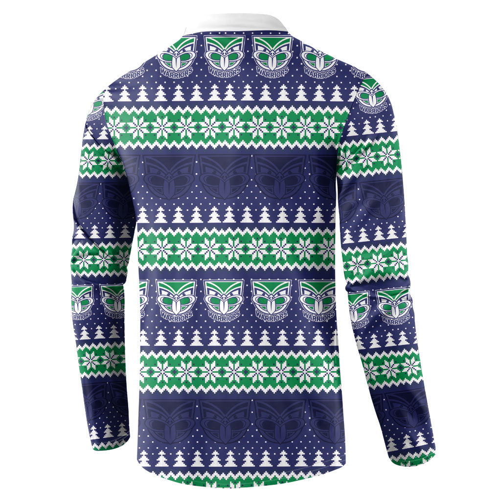 New Zealand Warriors Rugby Christmas Button Sweatshirt Seamless Cardigan Inspired