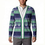 New Zealand Warriors Rugby Christmas Button Sweatshirt Seamless Cardigan Inspired