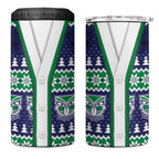 New Zealand Warriors Rugby Christmas 4 in 1 Can Cooler Tumbler Seamless Cardigan Inspired