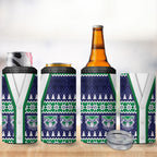 New Zealand Warriors Rugby Christmas 4 in 1 Can Cooler Tumbler Seamless Cardigan Inspired