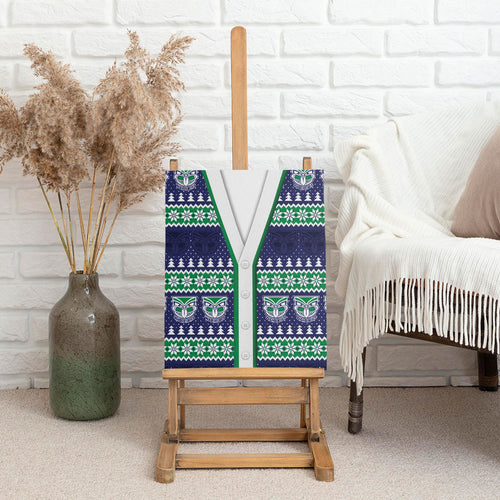 New Zealand Warriors Rugby Christmas Canvas Wall Art Seamless Cardigan Inspired