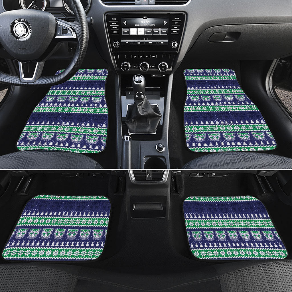 New Zealand Warriors Rugby Christmas Car Mats Seamless Cardigan Inspired