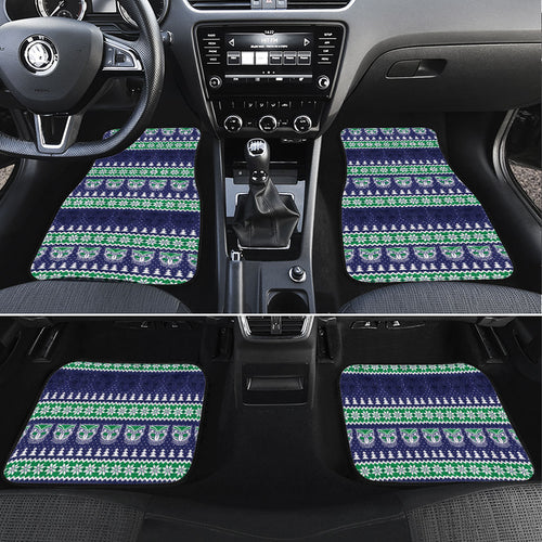 New Zealand Warriors Rugby Christmas Car Mats Seamless Cardigan Inspired