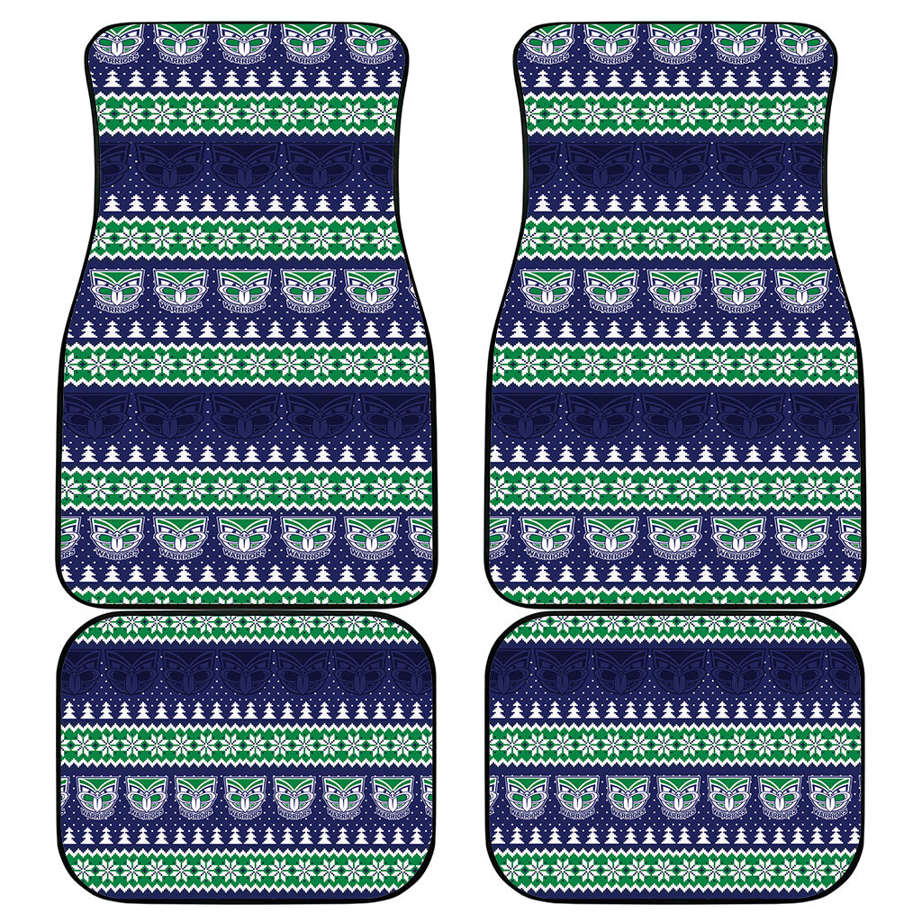 New Zealand Warriors Rugby Christmas Car Mats Seamless Cardigan Inspired