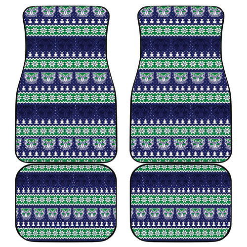 New Zealand Warriors Rugby Christmas Car Mats Seamless Cardigan Inspired