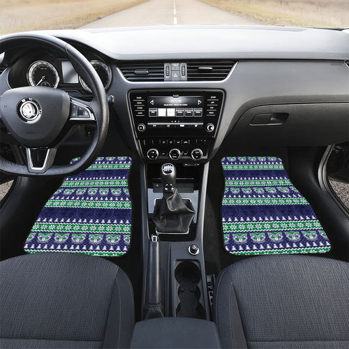 New Zealand Warriors Rugby Christmas Car Mats Seamless Cardigan Inspired