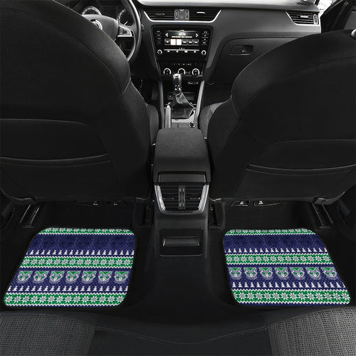 New Zealand Warriors Rugby Christmas Car Mats Seamless Cardigan Inspired