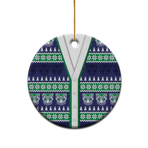 New Zealand Warriors Rugby Christmas Ceramic Ornament Seamless Cardigan Inspired