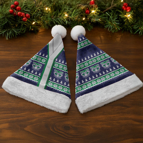 New Zealand Warriors Rugby Christmas Santa Hat Seamless Cardigan Inspired