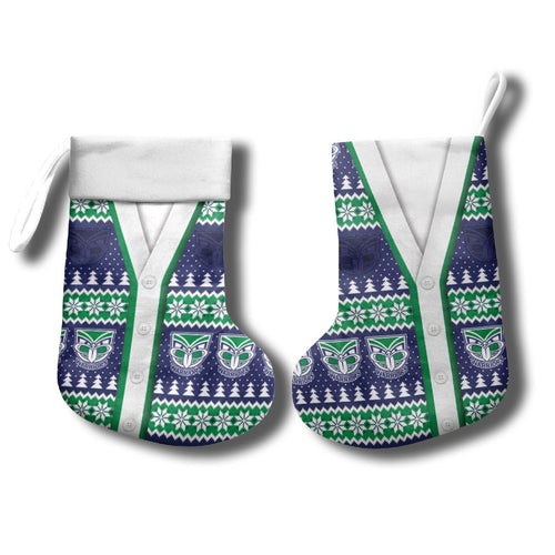 New Zealand Warriors Rugby Christmas Stocking Seamless Cardigan Inspired