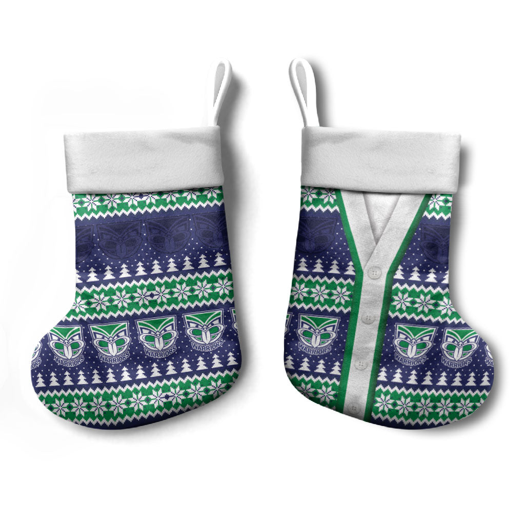 New Zealand Warriors Rugby Christmas Stocking Seamless Cardigan Inspired