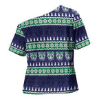 New Zealand Warriors Rugby Christmas Cross Shoulder Shirt Seamless Cardigan Inspired