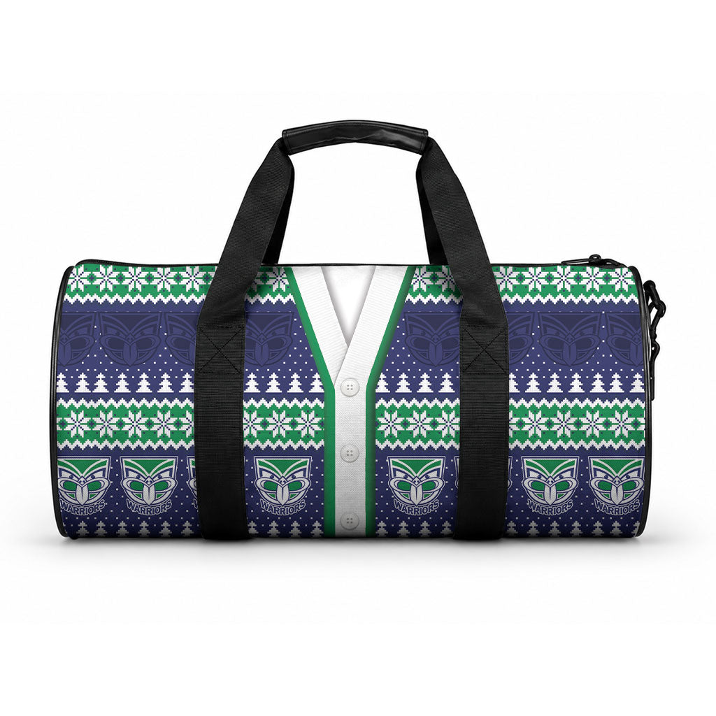 New Zealand Warriors Rugby Christmas Duffle Bag Seamless Cardigan Inspired