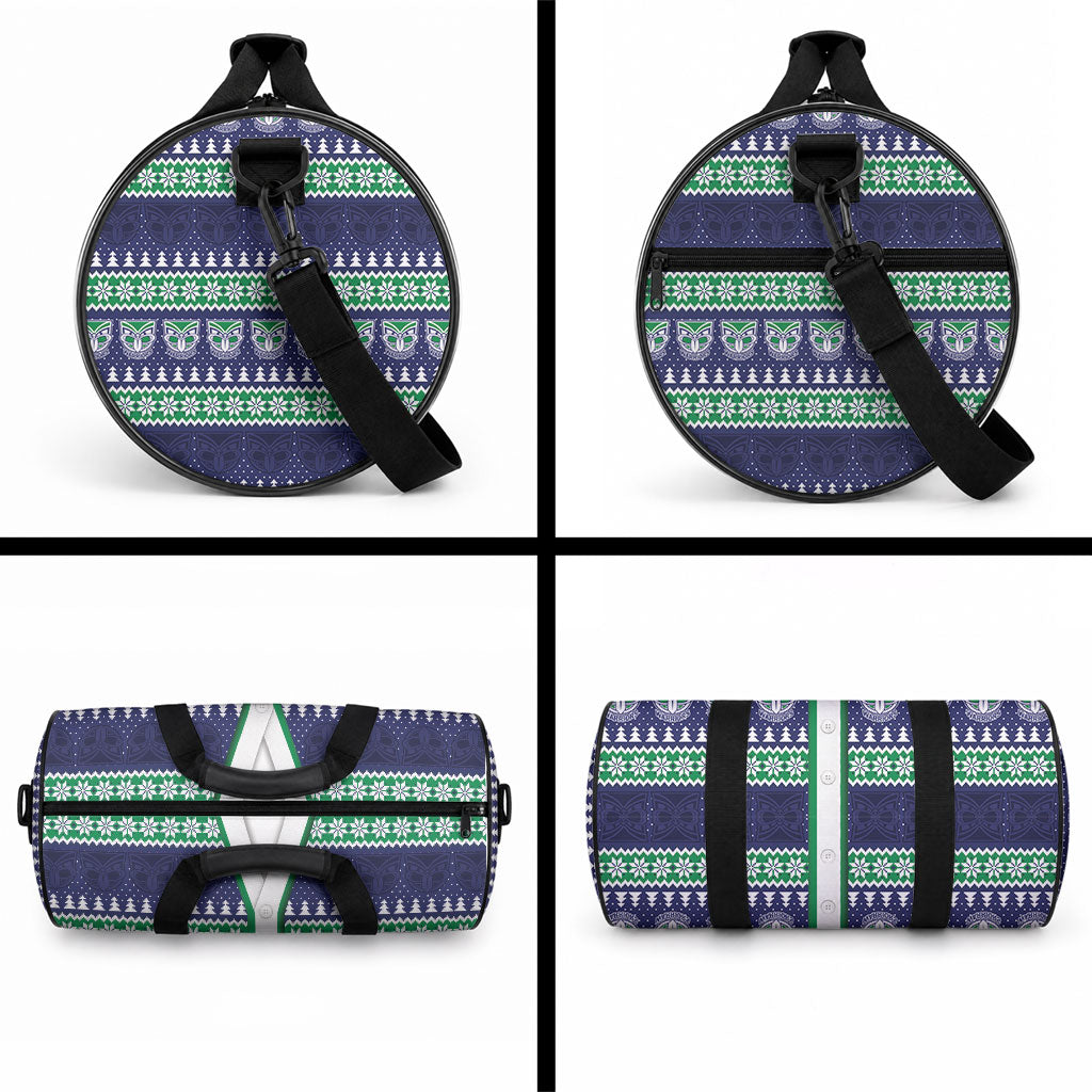 New Zealand Warriors Rugby Christmas Duffle Bag Seamless Cardigan Inspired