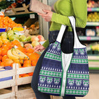 New Zealand Warriors Rugby Christmas Grocery Bag Seamless Cardigan Inspired