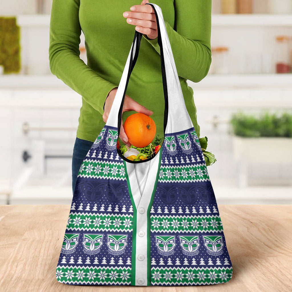 New Zealand Warriors Rugby Christmas Grocery Bag Seamless Cardigan Inspired