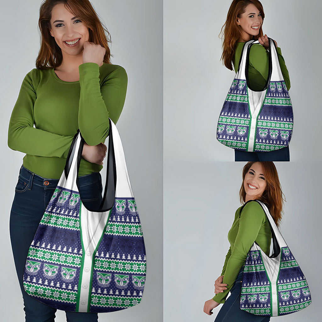 New Zealand Warriors Rugby Christmas Grocery Bag Seamless Cardigan Inspired