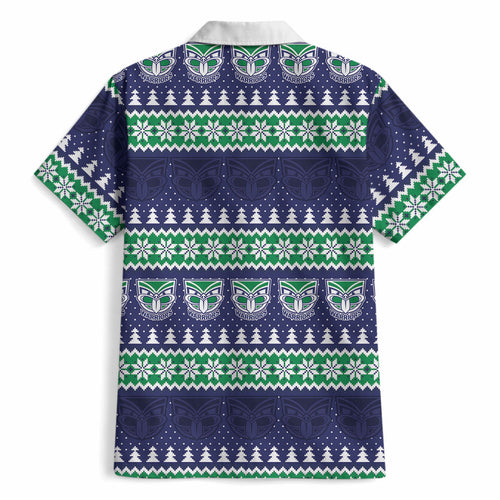 New Zealand Warriors Rugby Christmas Hawaiian Shirt Seamless Cardigan Inspired