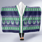 New Zealand Warriors Rugby Christmas Hooded Blanket Seamless Cardigan Inspired