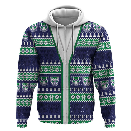 New Zealand Warriors Rugby Christmas Hoodie Seamless Cardigan Inspired