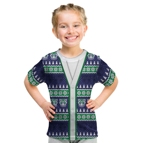 New Zealand Warriors Rugby Christmas Kid T Shirt Seamless Cardigan Inspired