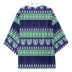 New Zealand Warriors Rugby Christmas Kimono Seamless Cardigan Inspired
