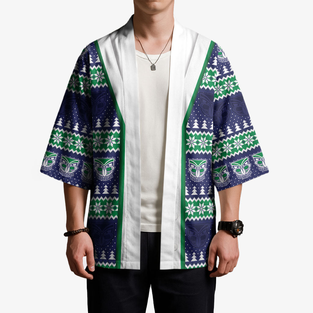 New Zealand Warriors Rugby Christmas Kimono Seamless Cardigan Inspired