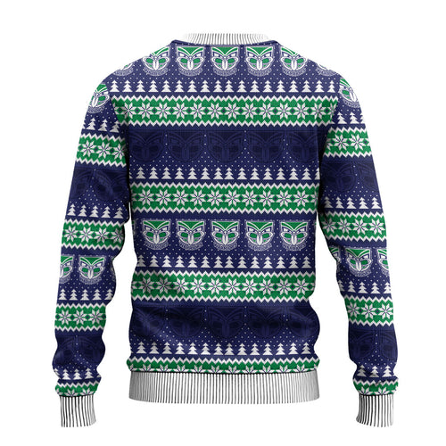 New Zealand Warriors Rugby Christmas Ugly Christmas Sweater Seamless Cardigan Inspired