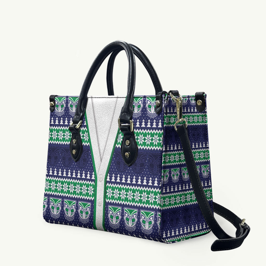 New Zealand Warriors Rugby Christmas Leather Bag Seamless Cardigan Inspired