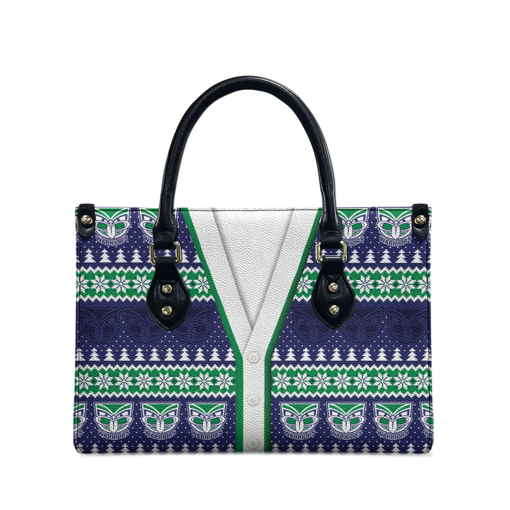 New Zealand Warriors Rugby Christmas Leather Bag Seamless Cardigan Inspired