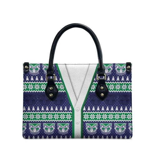 New Zealand Warriors Rugby Christmas Leather Bag Seamless Cardigan Inspired