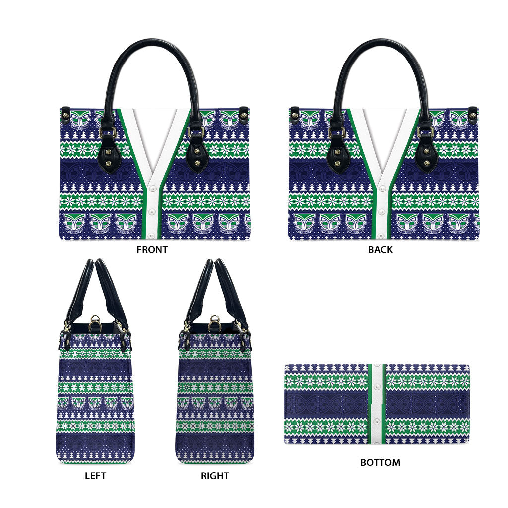 New Zealand Warriors Rugby Christmas Leather Bag Seamless Cardigan Inspired