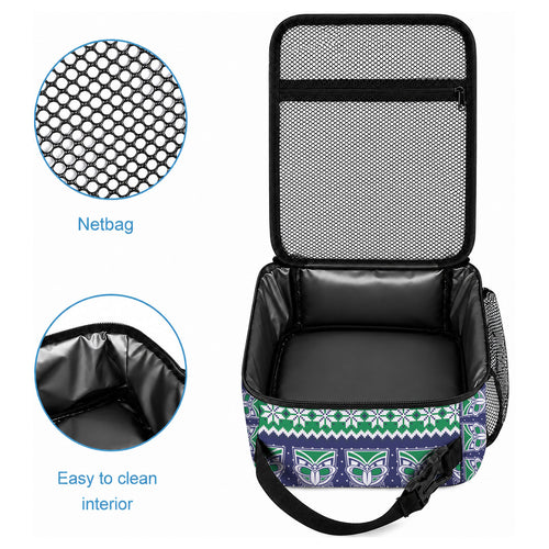 New Zealand Warriors Rugby Christmas Lunch Bag Seamless Cardigan Inspired
