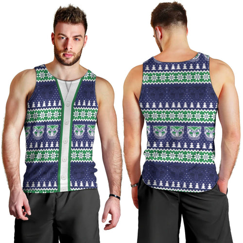 New Zealand Warriors Rugby Christmas Men Tank Top Seamless Cardigan Inspired