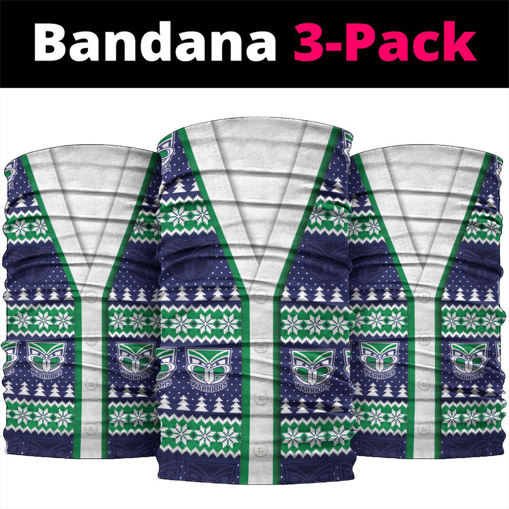 New Zealand Warriors Rugby Christmas Neck Gaiter Seamless Cardigan Inspired