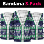 New Zealand Warriors Rugby Christmas Neck Gaiter Seamless Cardigan Inspired