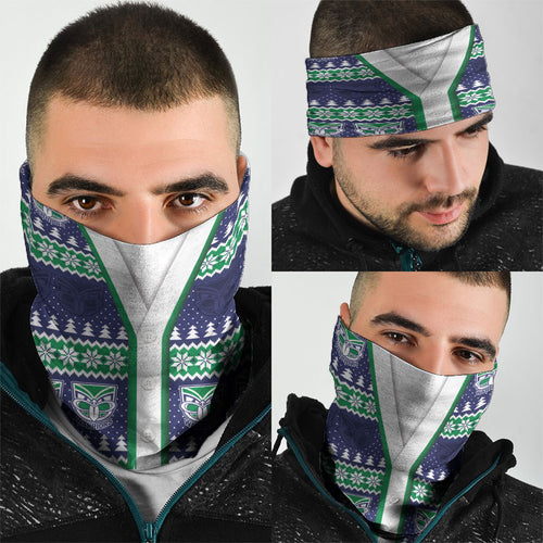 New Zealand Warriors Rugby Christmas Neck Gaiter Seamless Cardigan Inspired