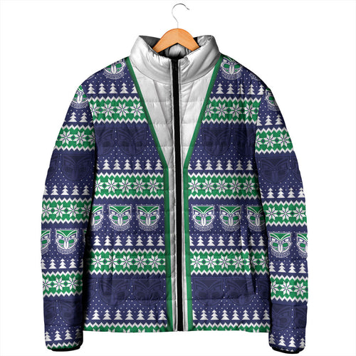 New Zealand Warriors Rugby Christmas Padded Jacket Seamless Cardigan Inspired