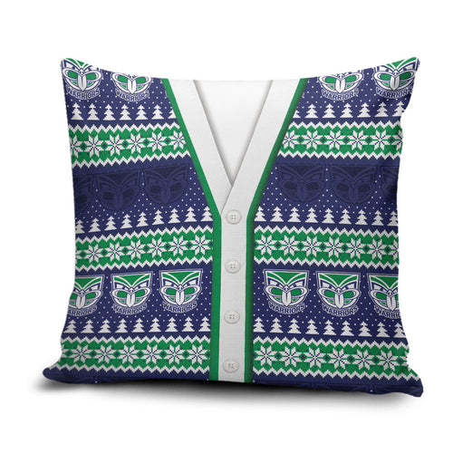 New Zealand Warriors Rugby Christmas Pillow Cover Seamless Cardigan Inspired