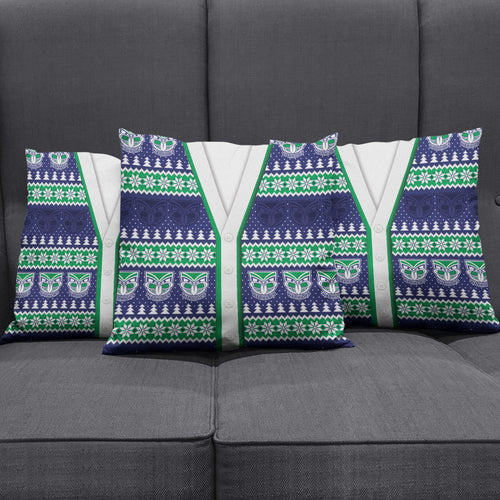 New Zealand Warriors Rugby Christmas Pillow Cover Seamless Cardigan Inspired