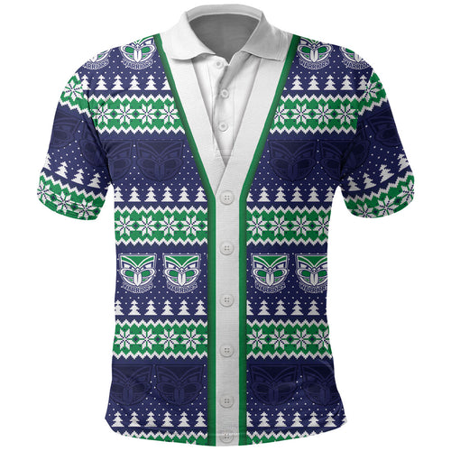 New Zealand Warriors Rugby Christmas Polo Shirt Seamless Cardigan Inspired