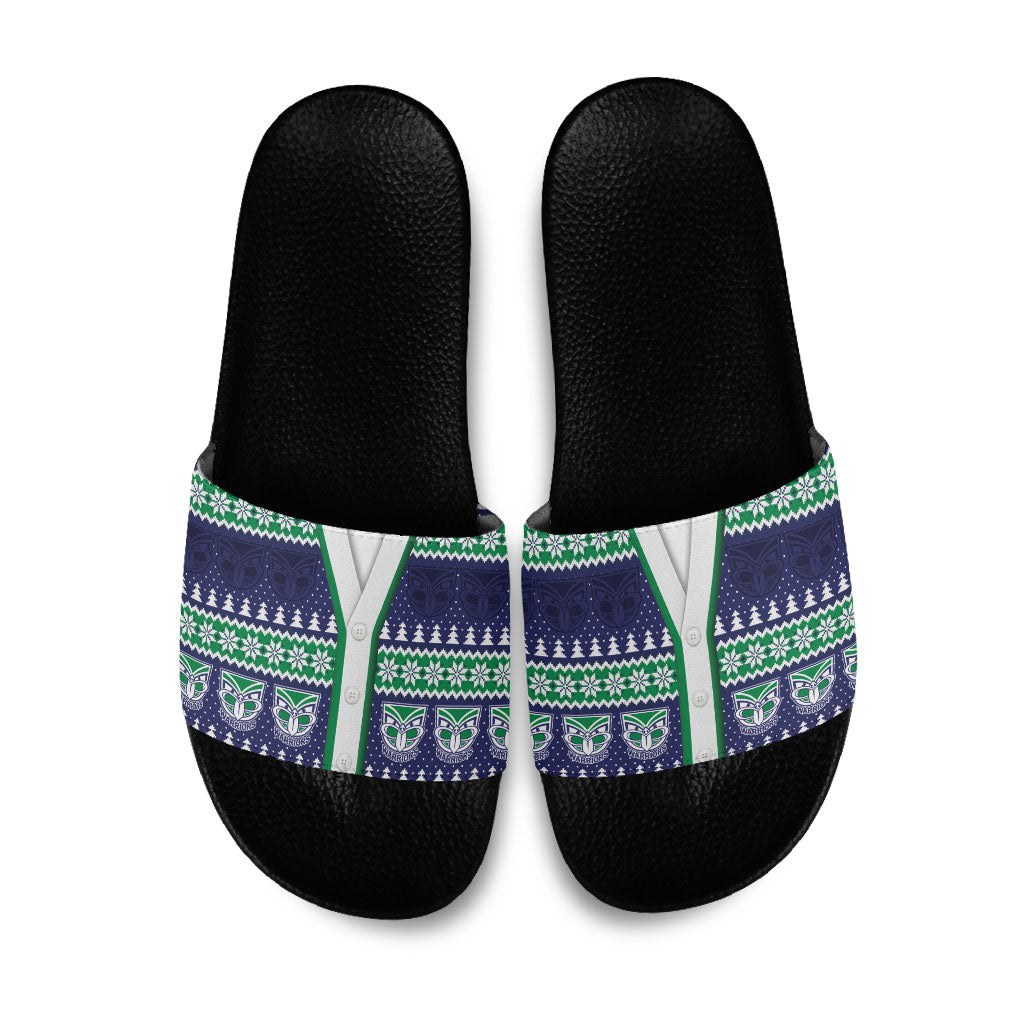 New Zealand Warriors Rugby Christmas Slide Sandals Seamless Cardigan Inspired