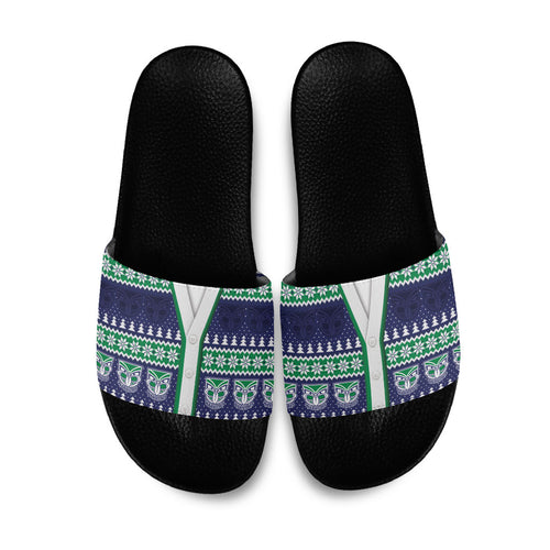 New Zealand Warriors Rugby Christmas Slide Sandals Seamless Cardigan Inspired