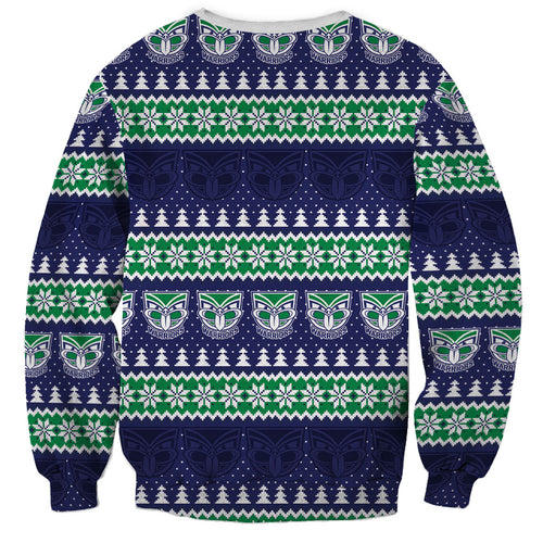 New Zealand Warriors Rugby Christmas Sweatshirt Seamless Cardigan Inspired