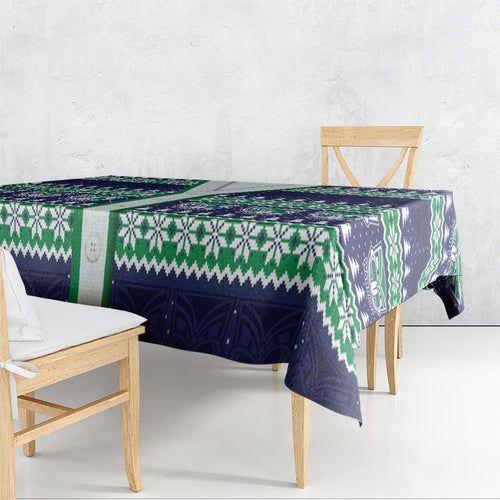 New Zealand Warriors Rugby Christmas Tablecloth Seamless Cardigan Inspired