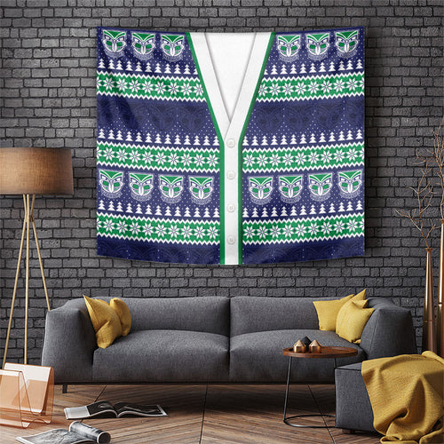 New Zealand Warriors Rugby Christmas Tapestry Seamless Cardigan Inspired