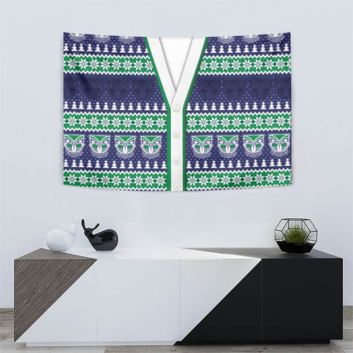 New Zealand Warriors Rugby Christmas Tapestry Seamless Cardigan Inspired