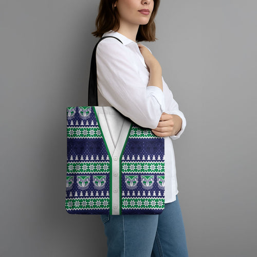 New Zealand Warriors Rugby Christmas Tote Bag Seamless Cardigan Inspired