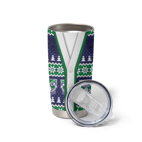 New Zealand Warriors Rugby Christmas Tumbler Cup Seamless Cardigan Inspired
